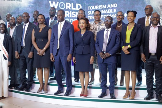 Some of the tourism key players pose for a group picture
